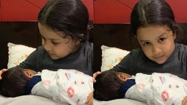 Sakshi Dhoni shares photos of Ziva with a newborn baby; fans left surprised and confused