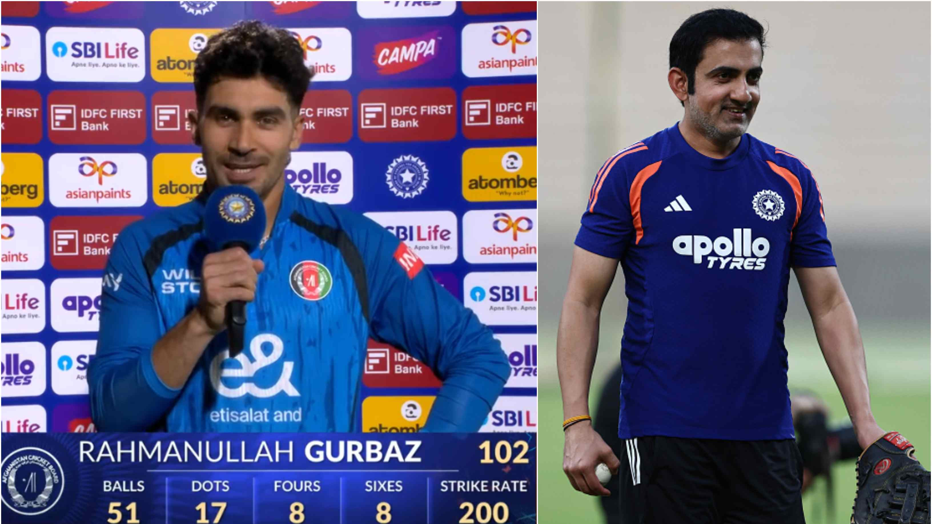 IND v AFG 2026: “I benefited from that today,” Gurbaz credits Gambhir’s strategic guidance for his 48-ball ton vs India