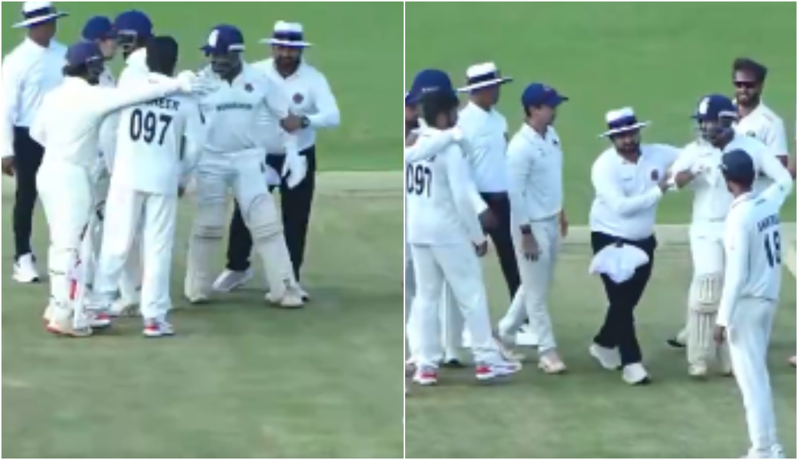 Prithvi Shaw's heated altercation with his former Mumbai teammates | Screengrabs