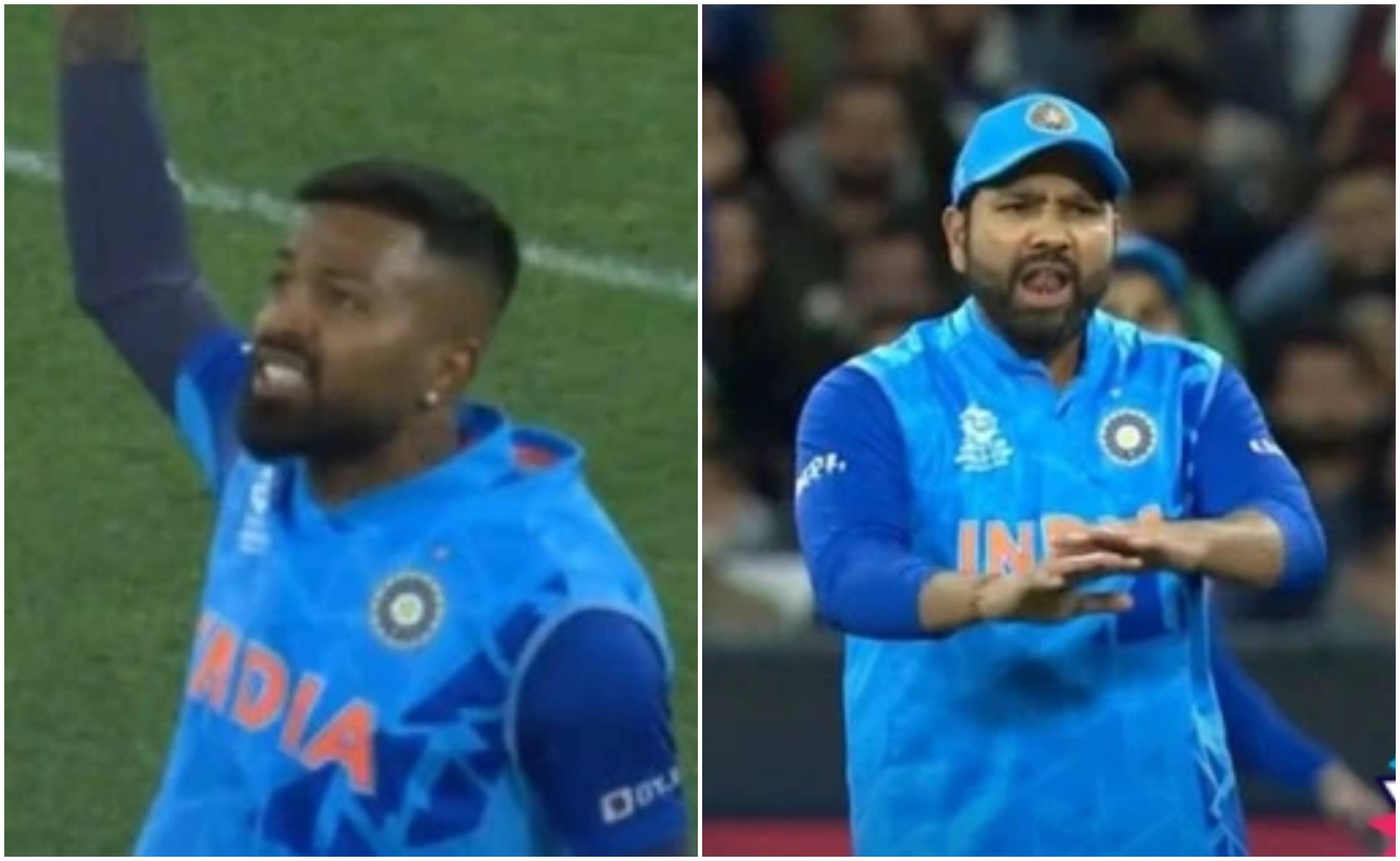 Hardik Pandya and Rohit Sharma | Screengrab