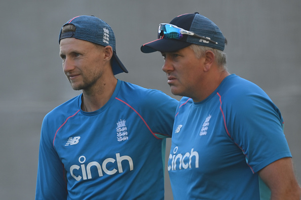 Chris Silverwood and Joe Root | Getty Images