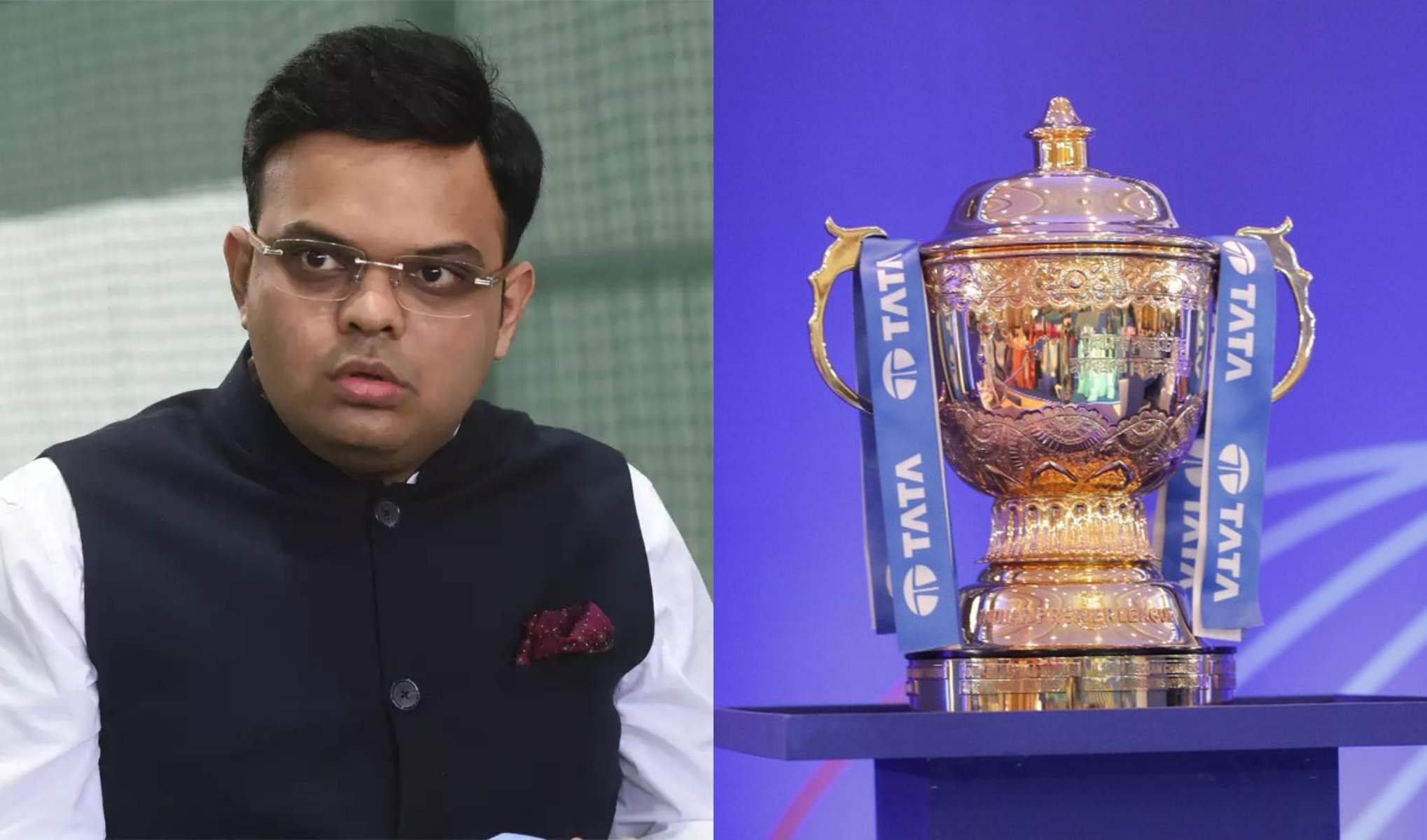 Jay Shah and IPL trophy I BCCI