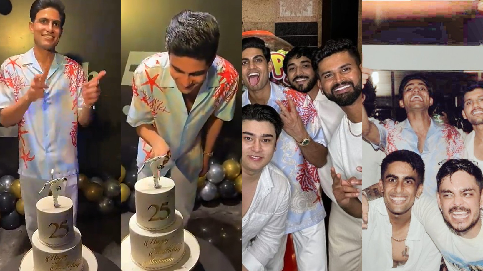 WATCH- Shubman Gill parties with Shreyas Iyer and Ishan Kishan celebrating his 25th birthday