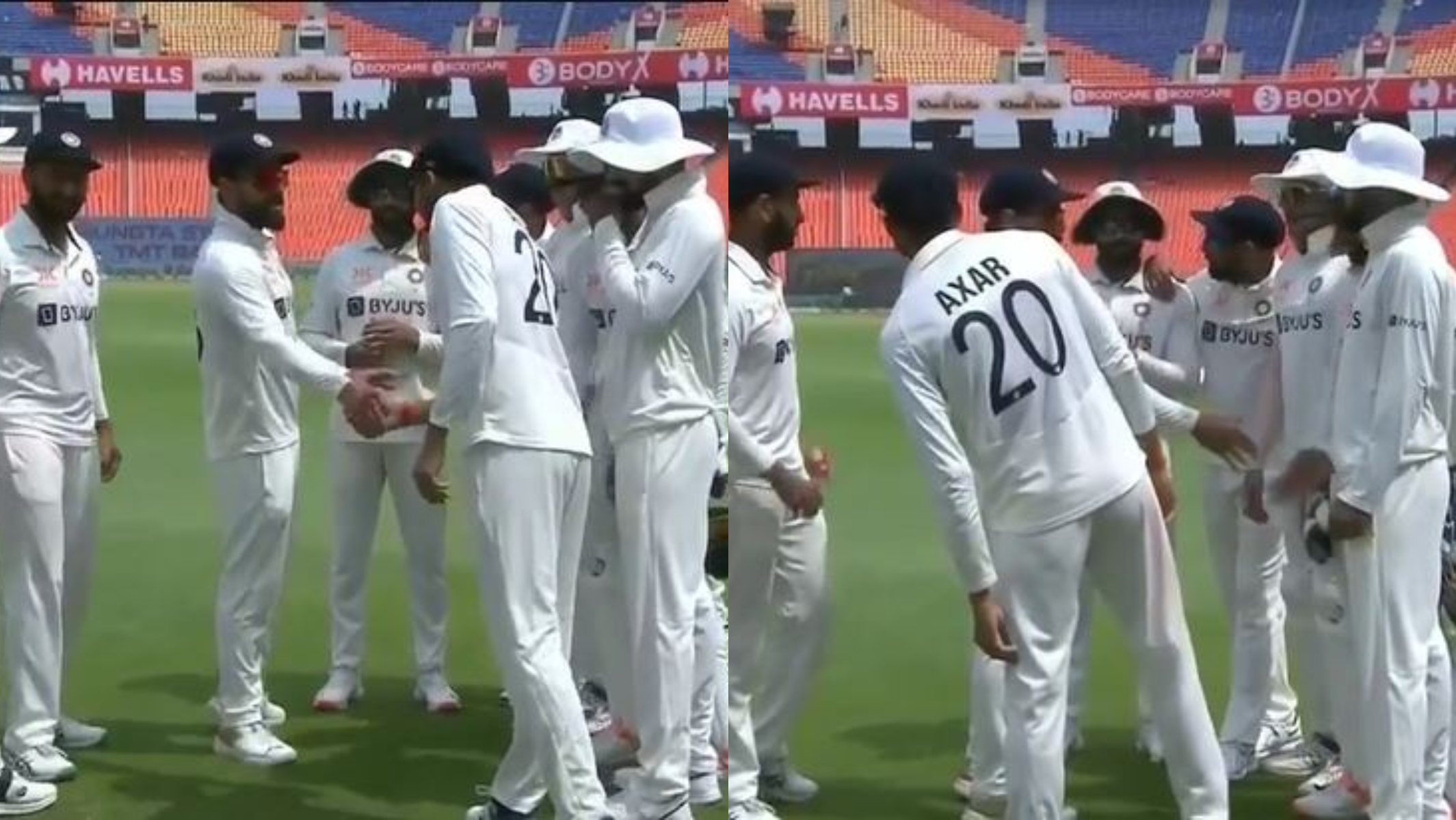 Virat Kohli shakes hands with his teammates after India qualified for WTC 2023 final | BCCI