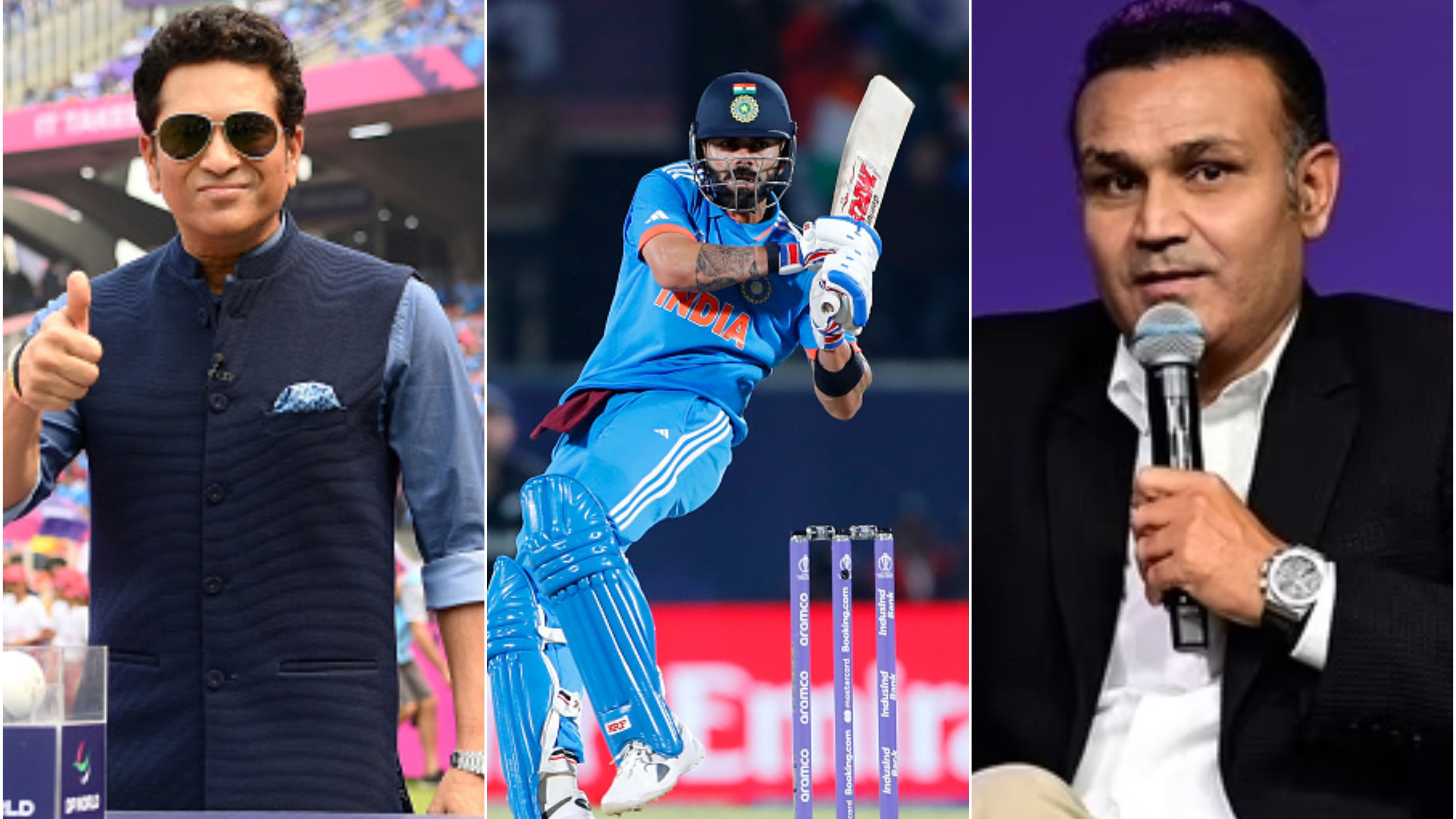 CWC 2023: Cricket fraternity salutes chase master Virat Kohli for his match-winning 95 vs New Zealand in Dharamsala