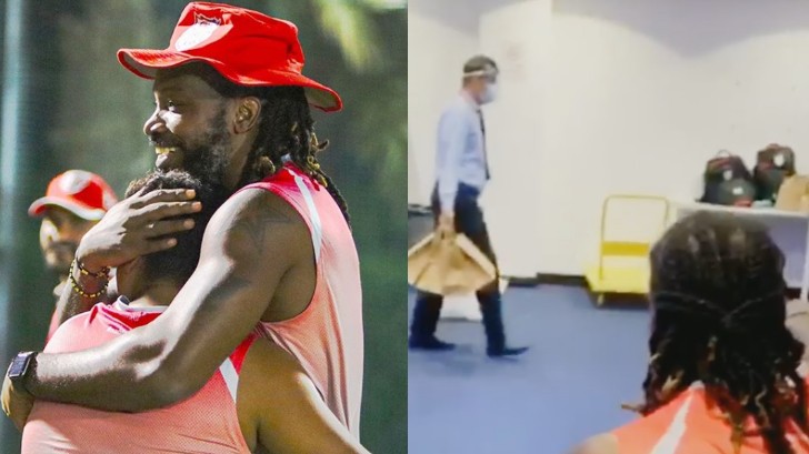 IPL 2020: WATCH - Chris Gayle's funny instructions to workers in order to maintain social distancing 