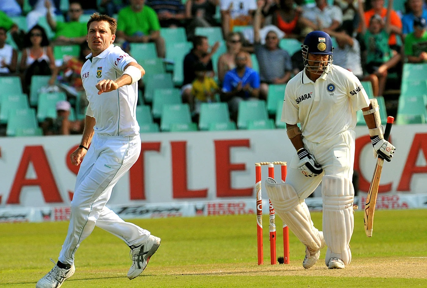 Dale Steyn and Sachin Tendulkar battle it out | AFP