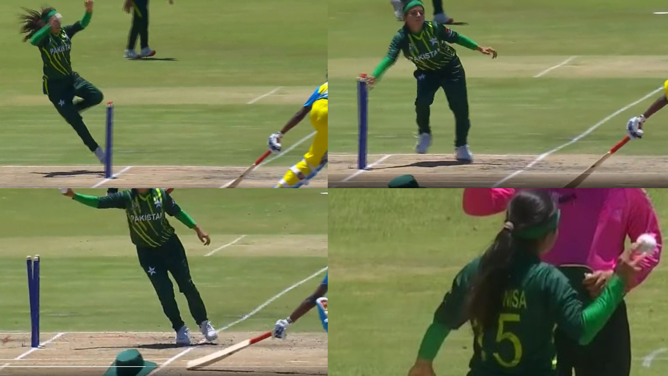 WATCH- Pakistan’s Zaib-un-Nisa runs out non-striker against Rwanda in U19 Women’s T20 World Cup 2023