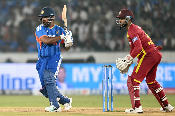 Sanju Samson made 56 for India | Getty