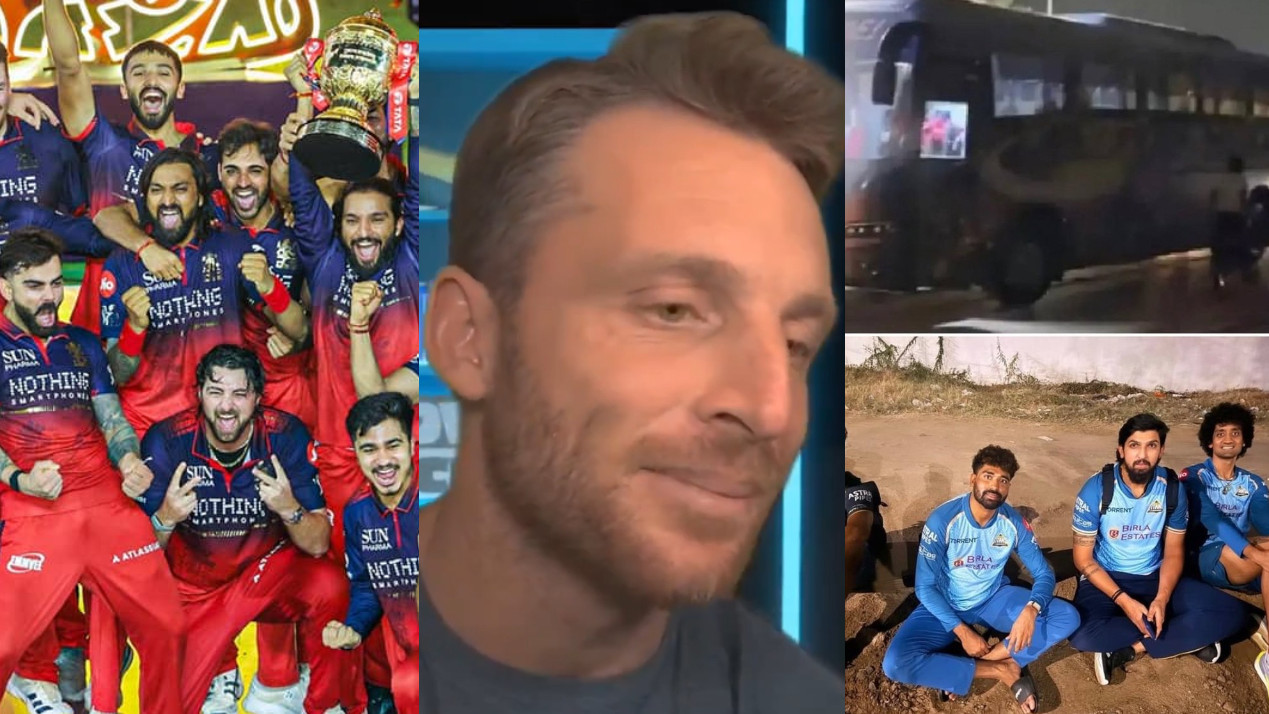 WATCH- ‘Our bus went up in smoke as RCB celebrated’- Jos Buttler on GT players getting stranded on road after IPL 2026 final