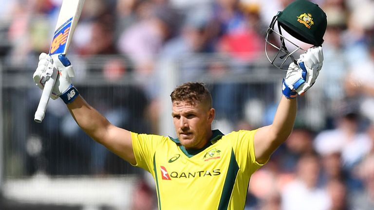 Aaron Finch hit the highest ever T20I score of 172 | Getty