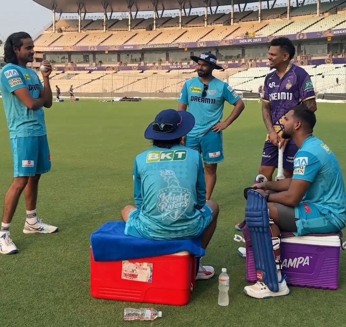 Digvesh Rathi, Sunil Narine, Rishabh Pant, Nicholas pooran | KKRX