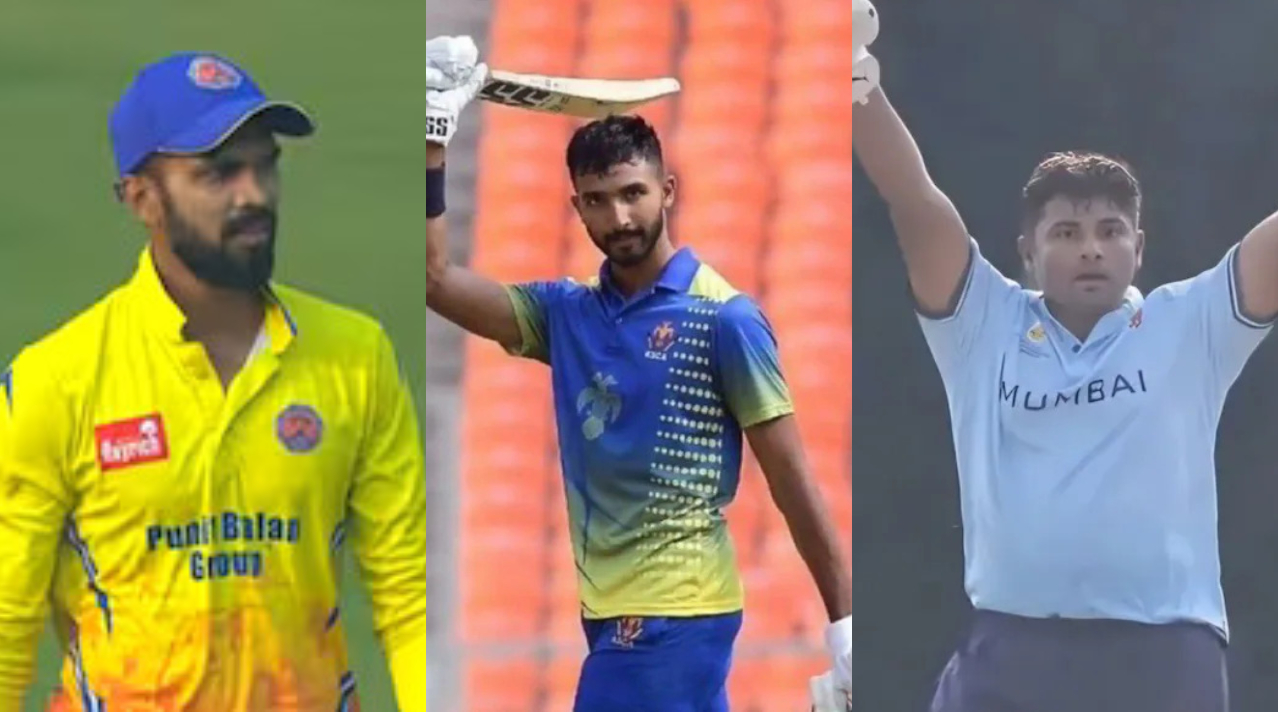 Ruturaj Gaikwad, Devdutt Padikkal and Sarfaraz Khan | X