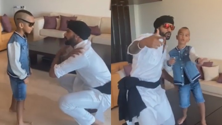 WATCH - Shikhar Dhawan and his son Zoravar's hilarious dance on a Bollywood song