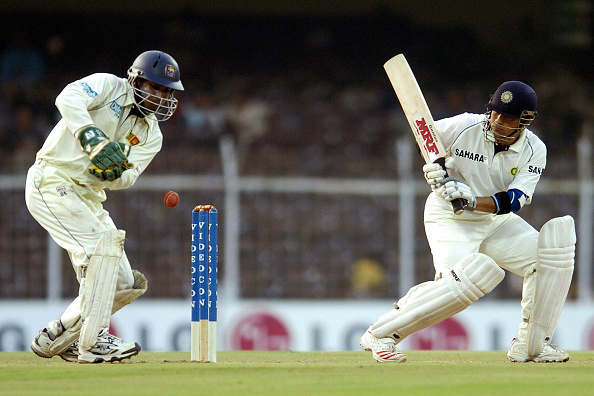 Sachin Tendulkar batting against Sri Lanka at Chennai | GETTY