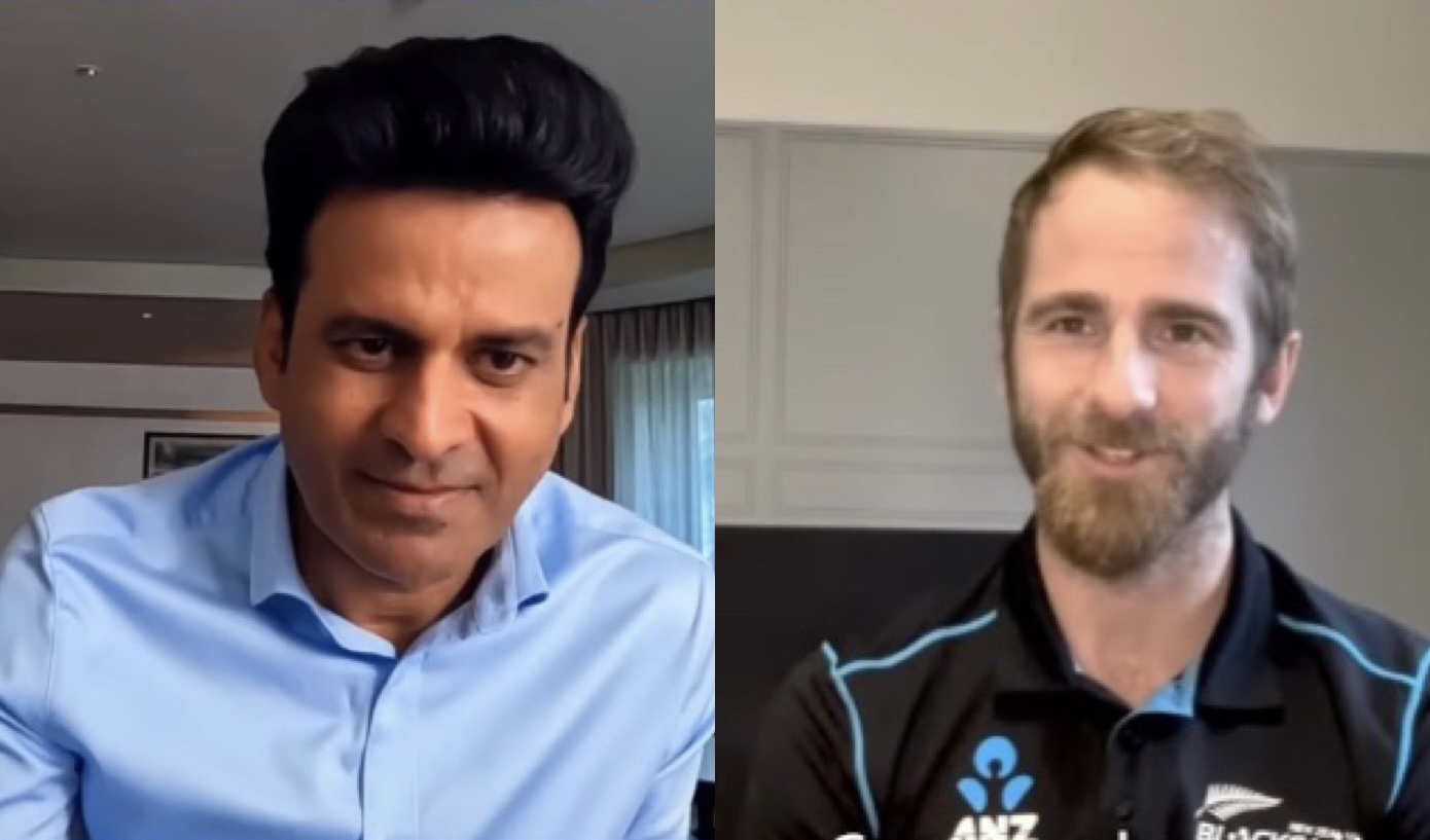 Kane Williamson and Manoj Bajpayee | Screengrab