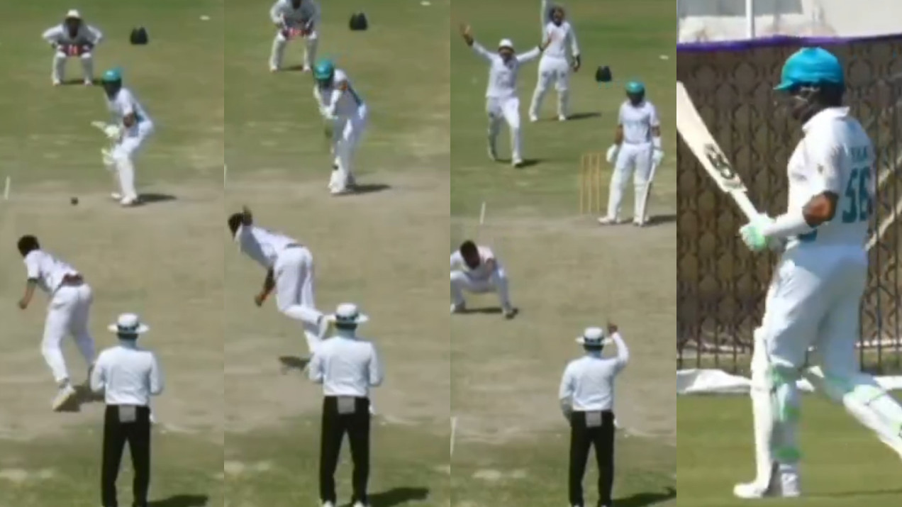 WATCH- Babar Azam dismissed LBW by Faheem Ashraf for 4 runs in second innings as woeful domestic return continues