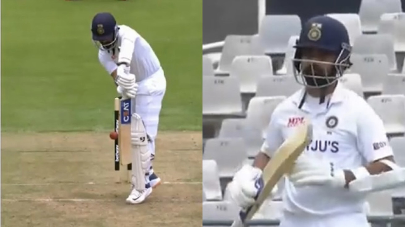SA v IND 2021-22: WATCH -Ajinkya Rahane opts for DRS after edging the ball; fans slam him for wasting a review