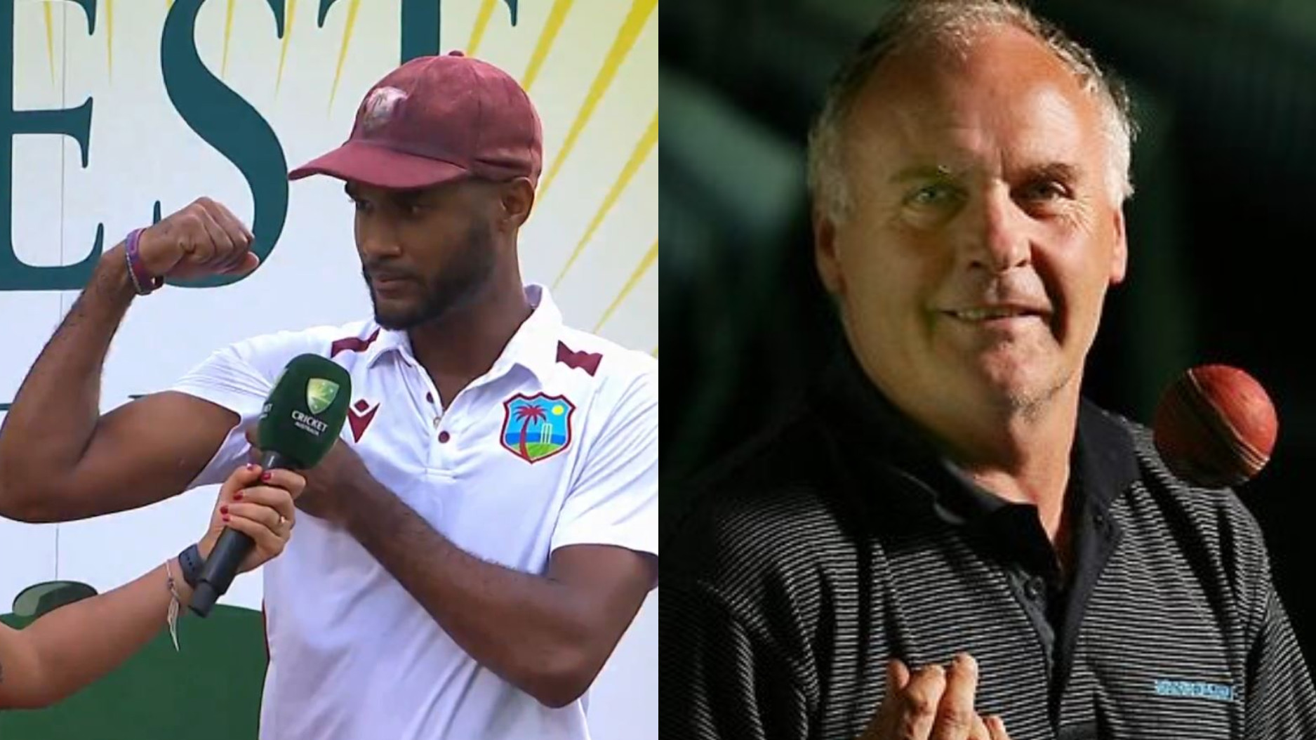 AUS v WI 2024: WATCH- “Are these muscles big enough”- Kraigg Brathwaite asks Rodney Hogg after West Indies’ historic win