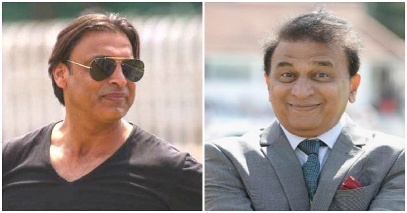 Sunil Gavaskar and Shoaib Akhtar | Twitter