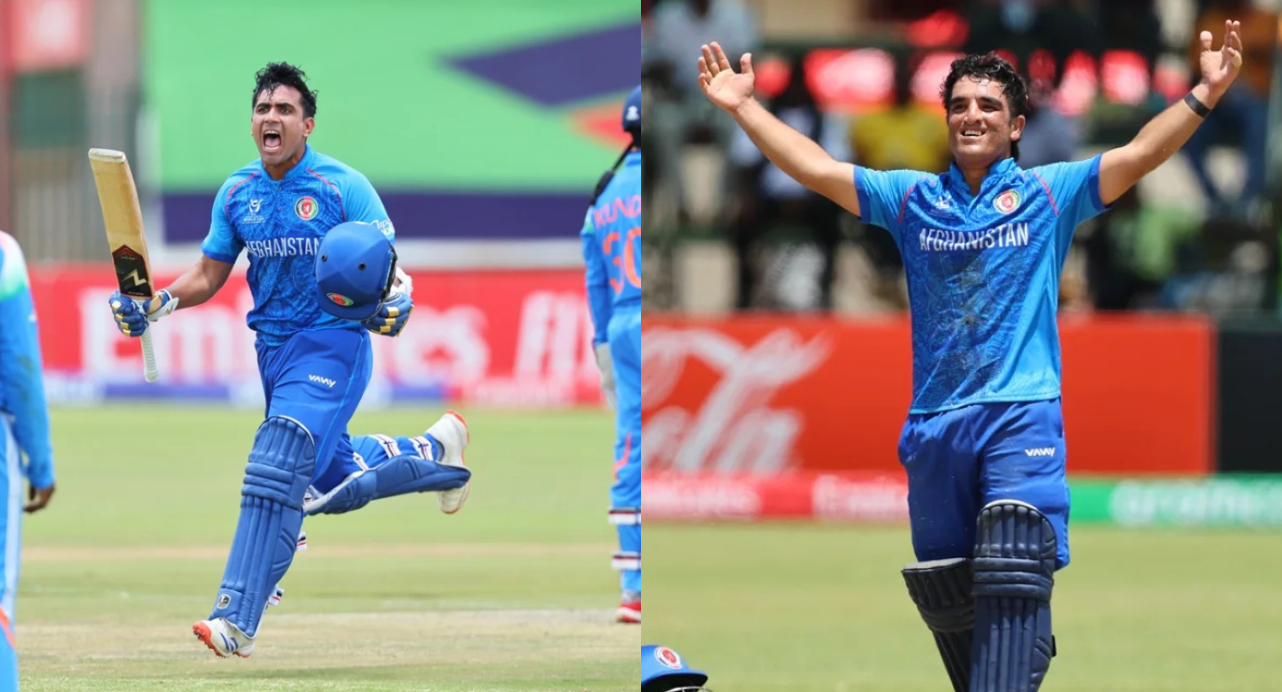 Afghanistan U19's Faisal Shinozada and Uzairullah Niazai scored centuries | Getty