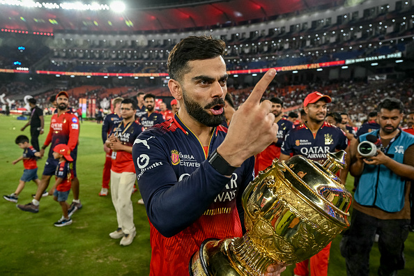 Virat Kohli with IPL 2025 trophy | Getty