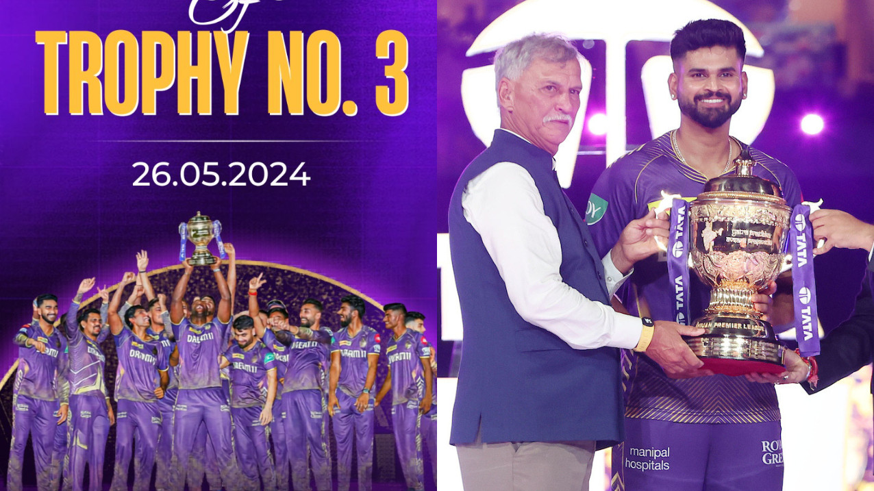 KKR shares special post celebrating IPL 2024 win; Fans react as Shreyas Iyer left out for second year running