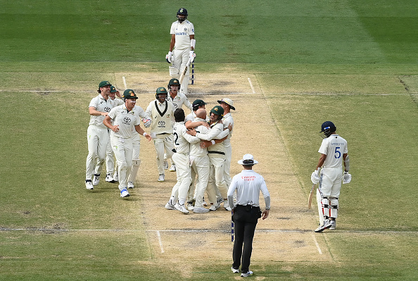 Australian players were jubilant after winning the MCG Test | Getty