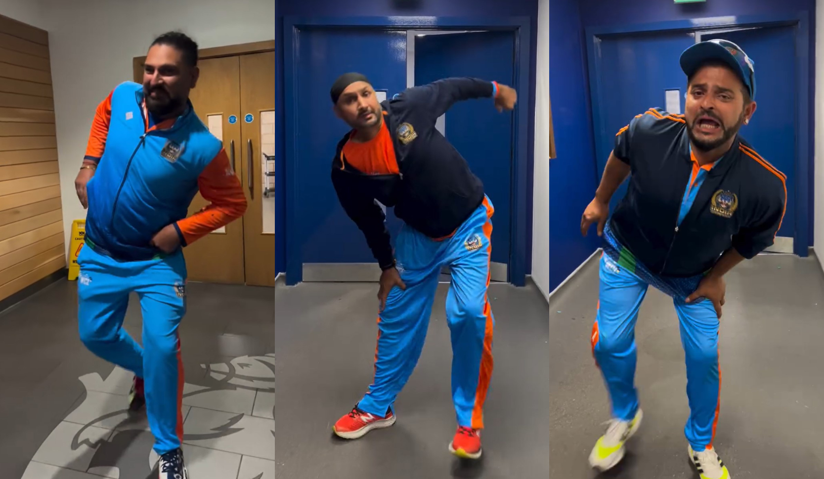 Yuvraj, Harbhajan and Raina in funny video | Instagram