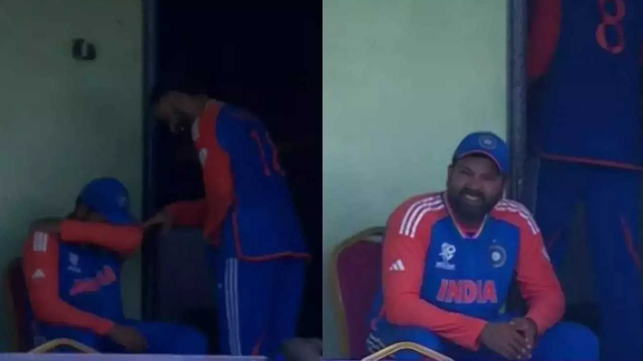 T20 World Cup 2024: WATCH- Virat Kohli comforts an emotional Rohit Sharma after India enters final