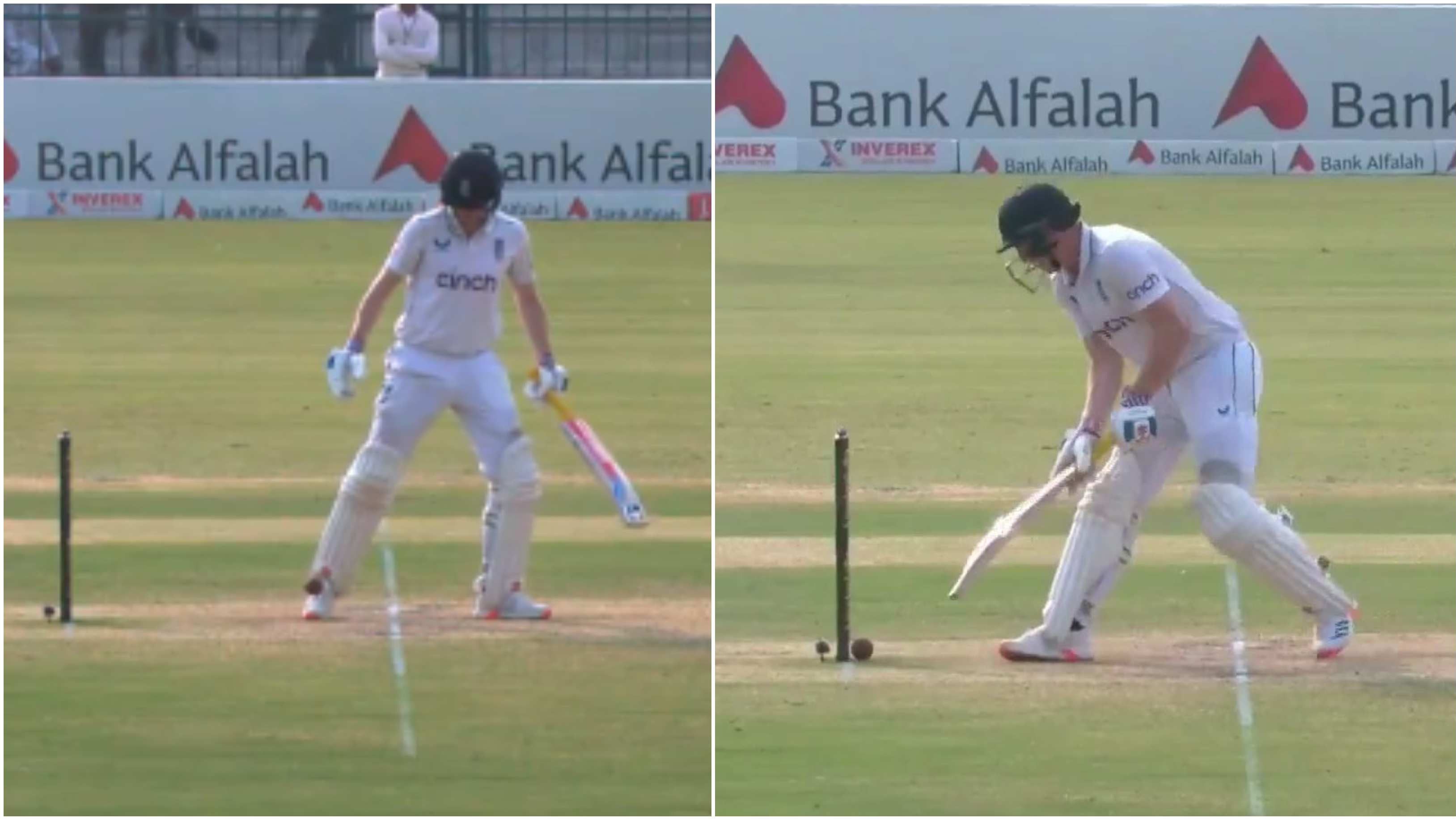 PAK v ENG 2024: WATCH - Harry Brook narrowly avoided dismissal in 1st Test as bail remains intact despite ball hitting stumps