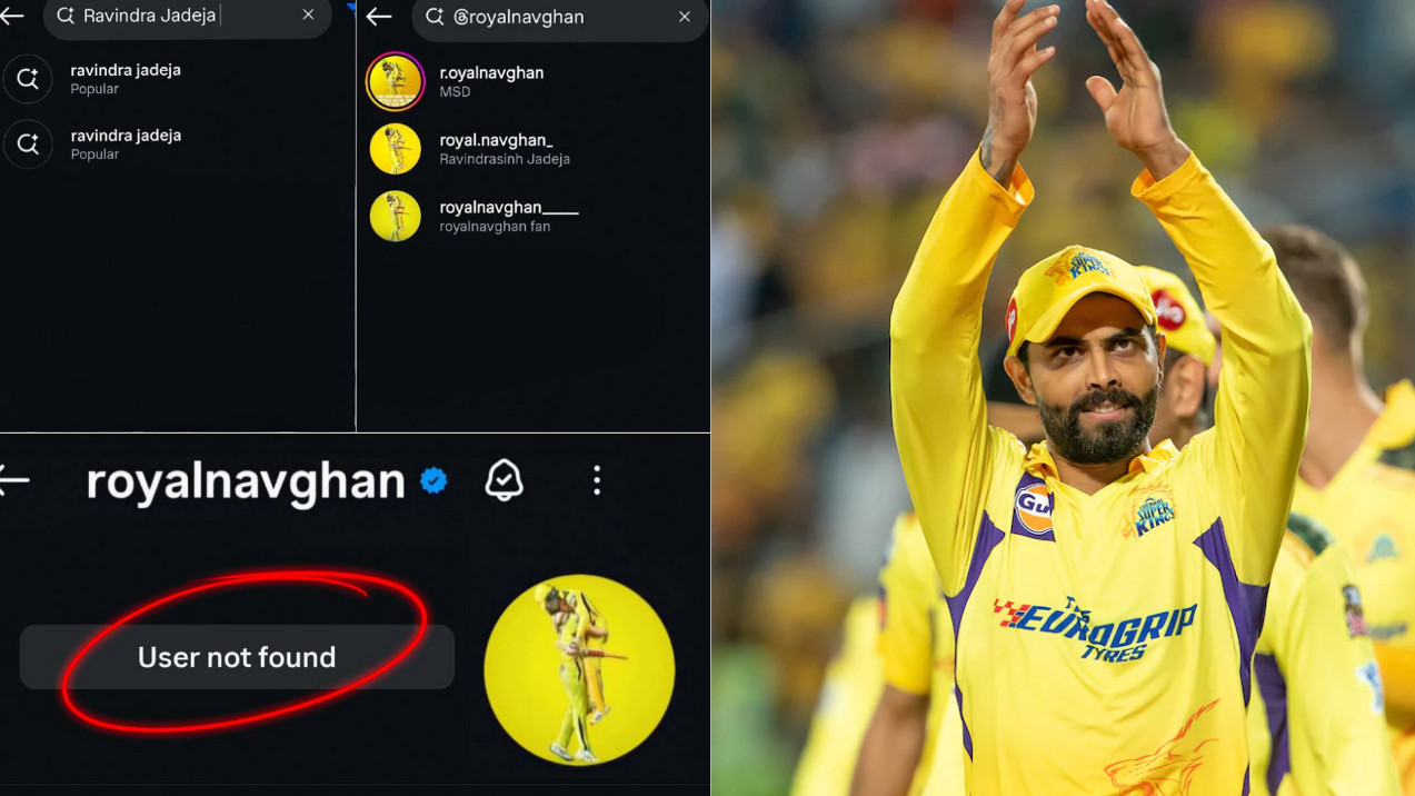 Ravindra Jadeja’s Instagram account vanishes amidst IPL 2026 trade talks between CSK and RR; Fans speculate