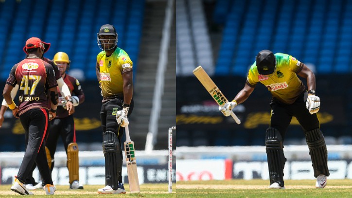 CPL 2020: WATCH - Andre Russell of Jamaica Tallawahs fumes in anger after being wrongly given out 