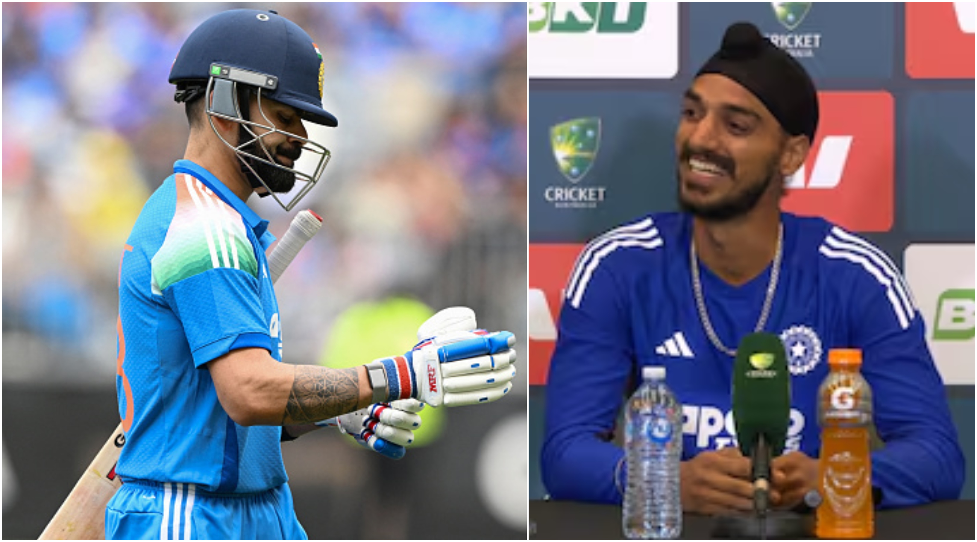 Virat Kohli and Arshdeep Singh | Getty/X