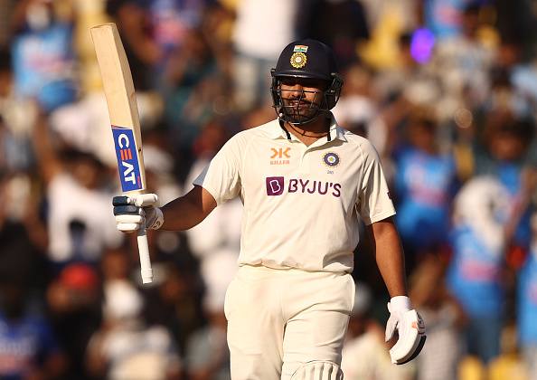 Rohit Sharma hit Cummins for three fours in first over of Indian innings itself | Getty