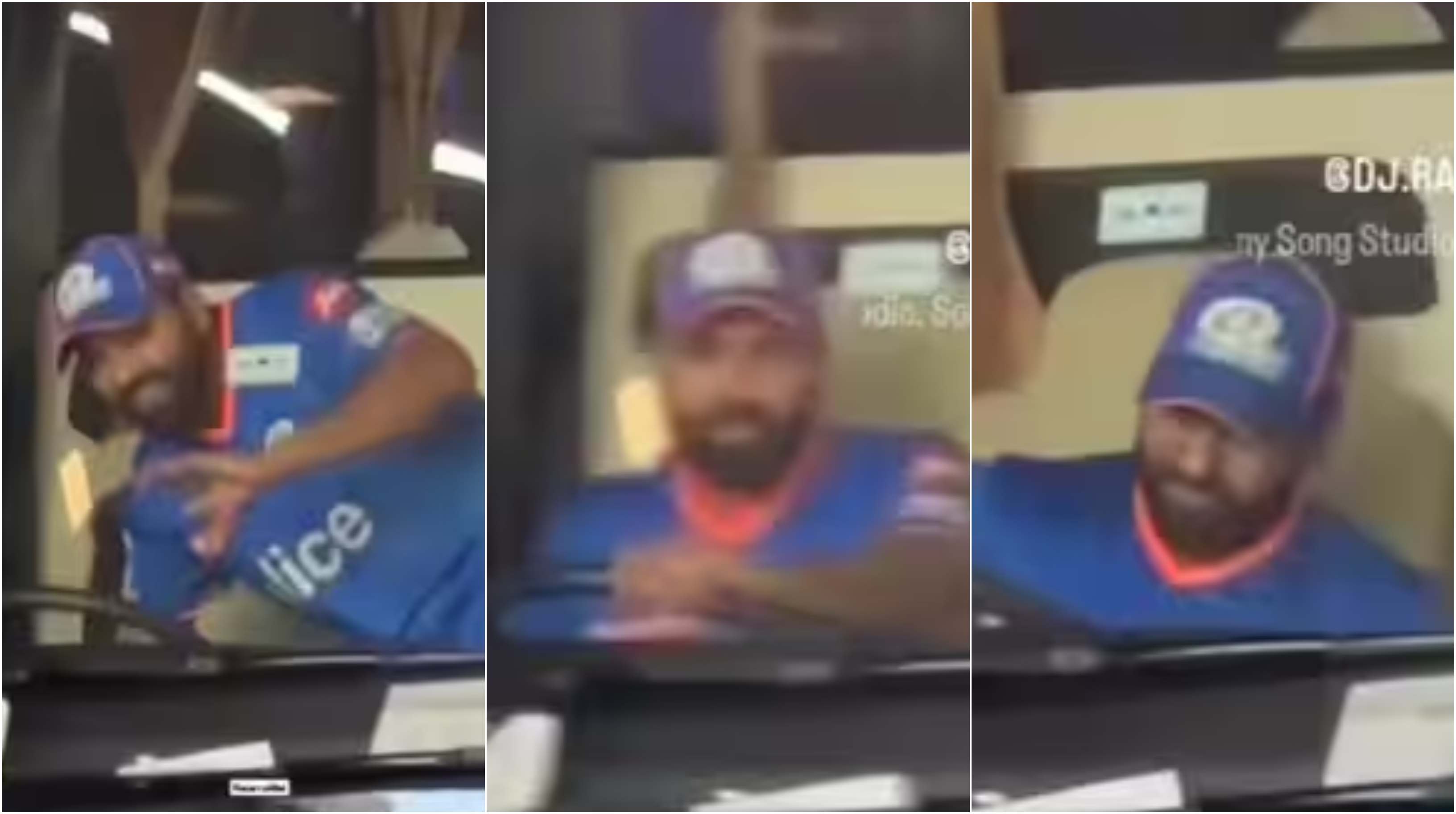 Rohit Sharma donned the role of a bus driver | Screengrab