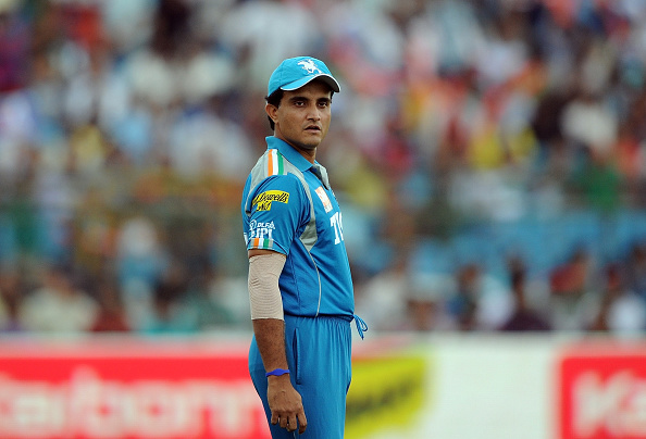 Sourav Ganguly leading Pune Warriors during an IPL match in 2012 | Getty