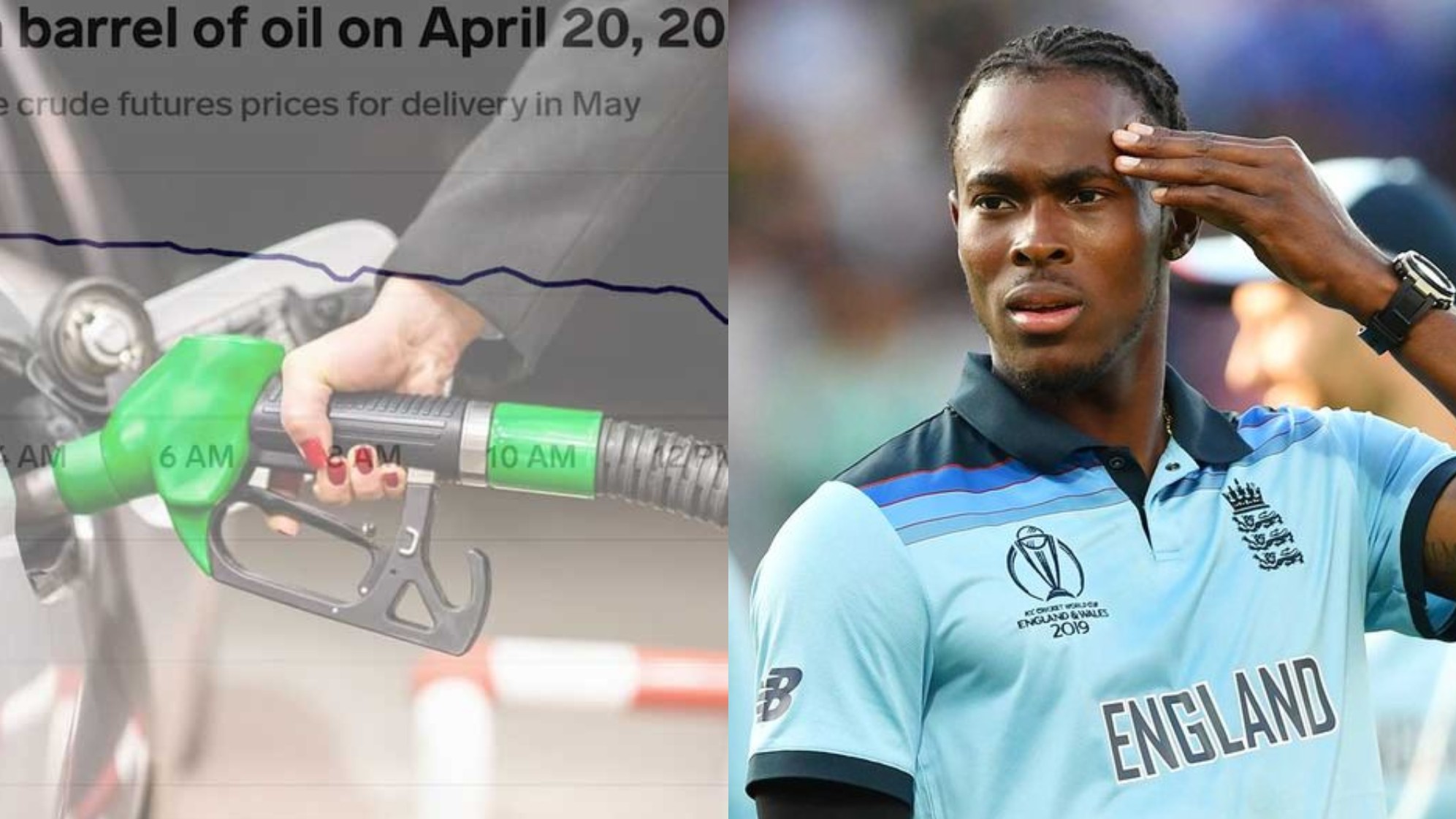 Jofra Archer’s old tweets about oil prices go viral as USA reports negative pricing for the first time