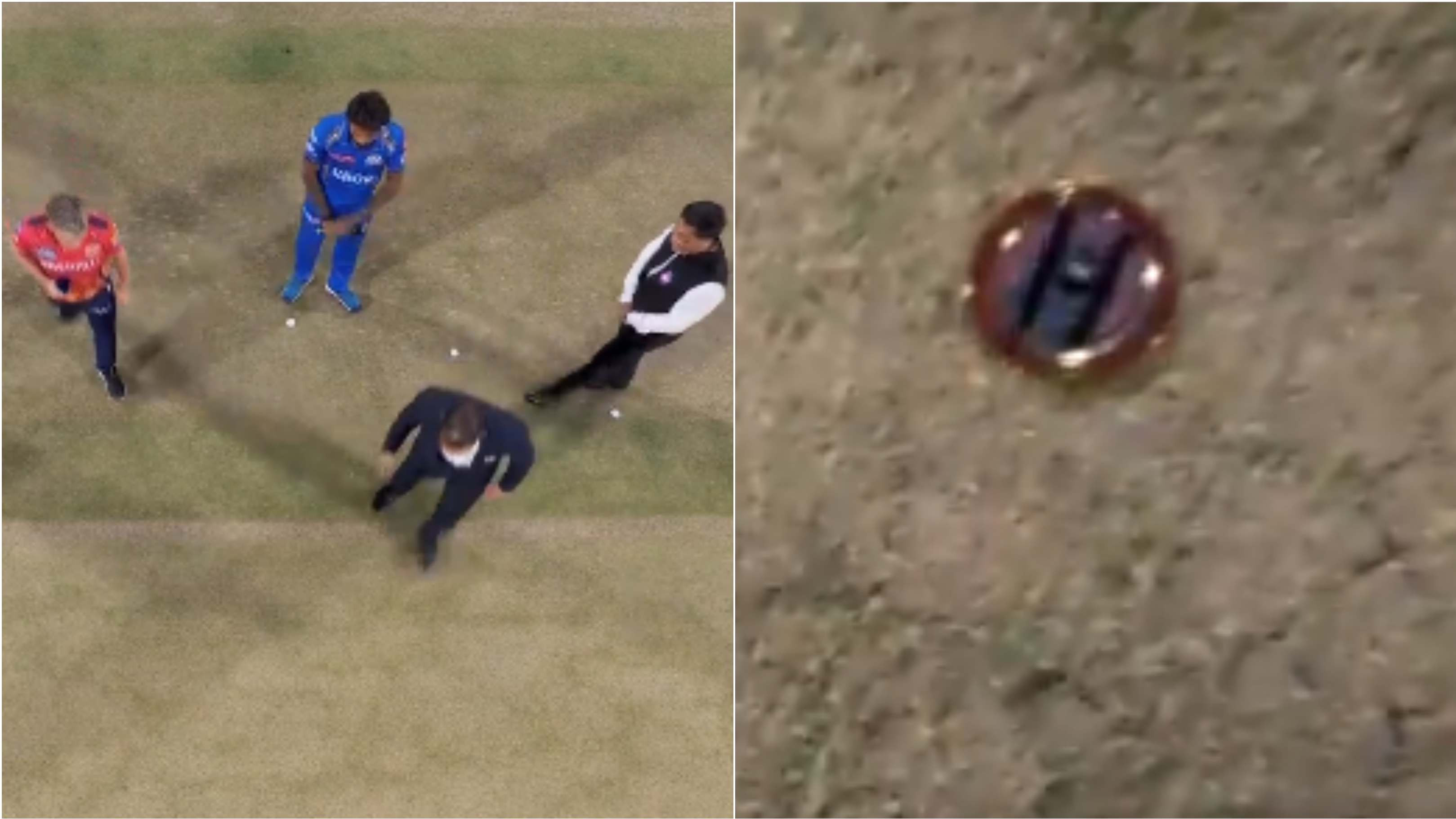 IPL 2024: WATCH – Broadcast camera shows outcome of toss to viewers during PBKS-MI clash; Sam Curran too checks coin result