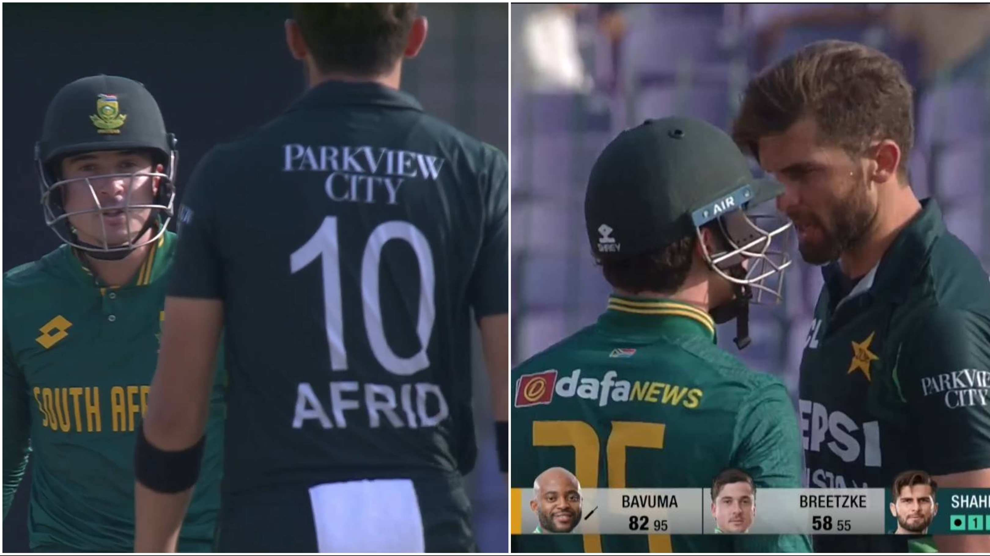 WATCH: Shaheen Afridi, Matthew Breetzke engage in heated altercation; video goes viral