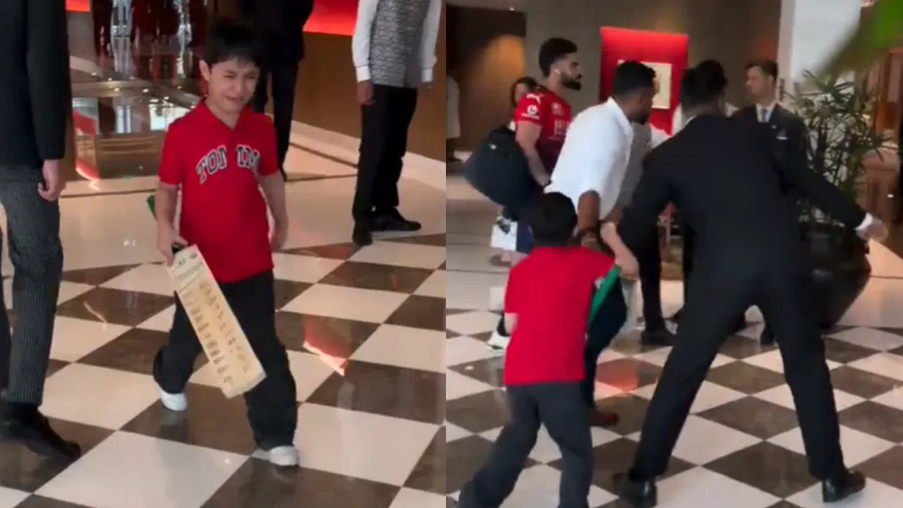 Virat Kohli's young fan cried after failing to get his autograph | X
