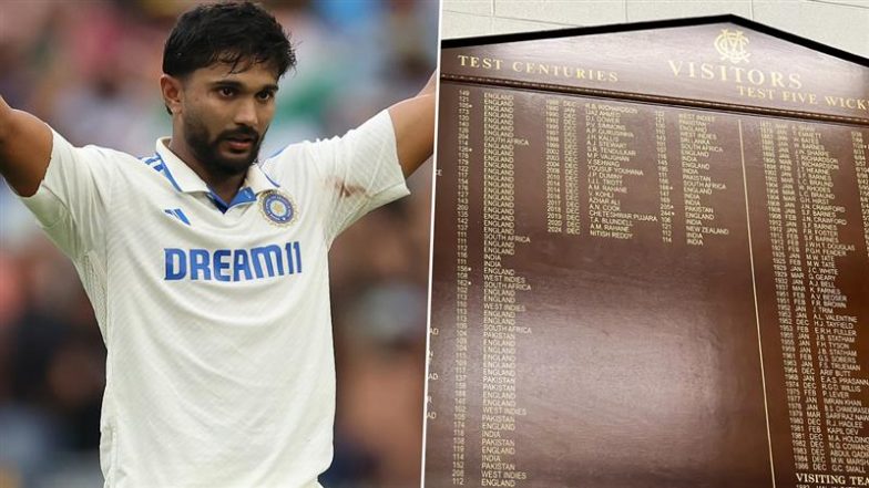 Nitish Kumar Reddy's name went on MCG honors board for his century | X