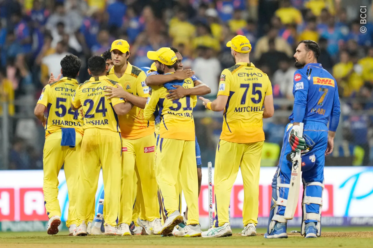 CSK defeated MI in Wankhede by 20 runs in IPL 2024 | IPL-BCCI