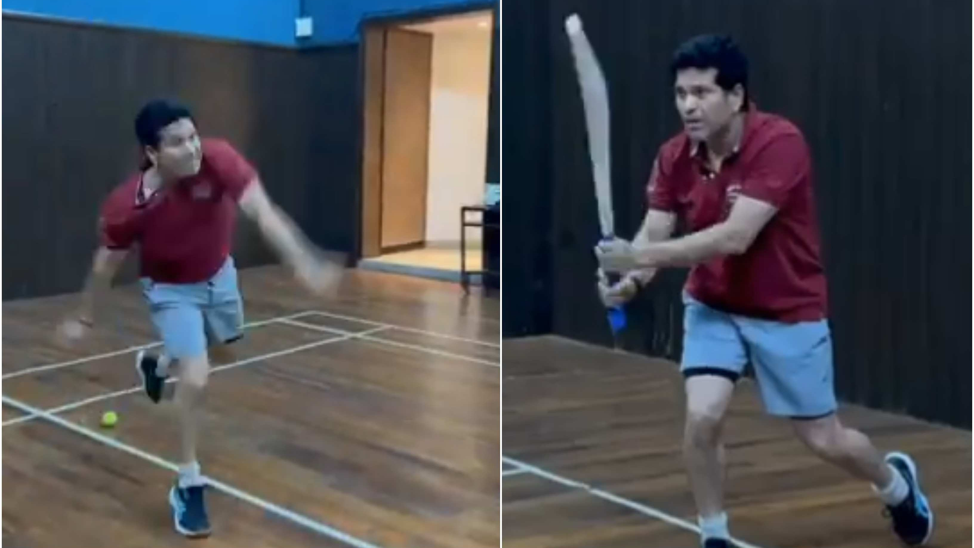 WATCH: Sachin Tendulkar switches hands while batting and bowling on the occasion of International Left Handers Day