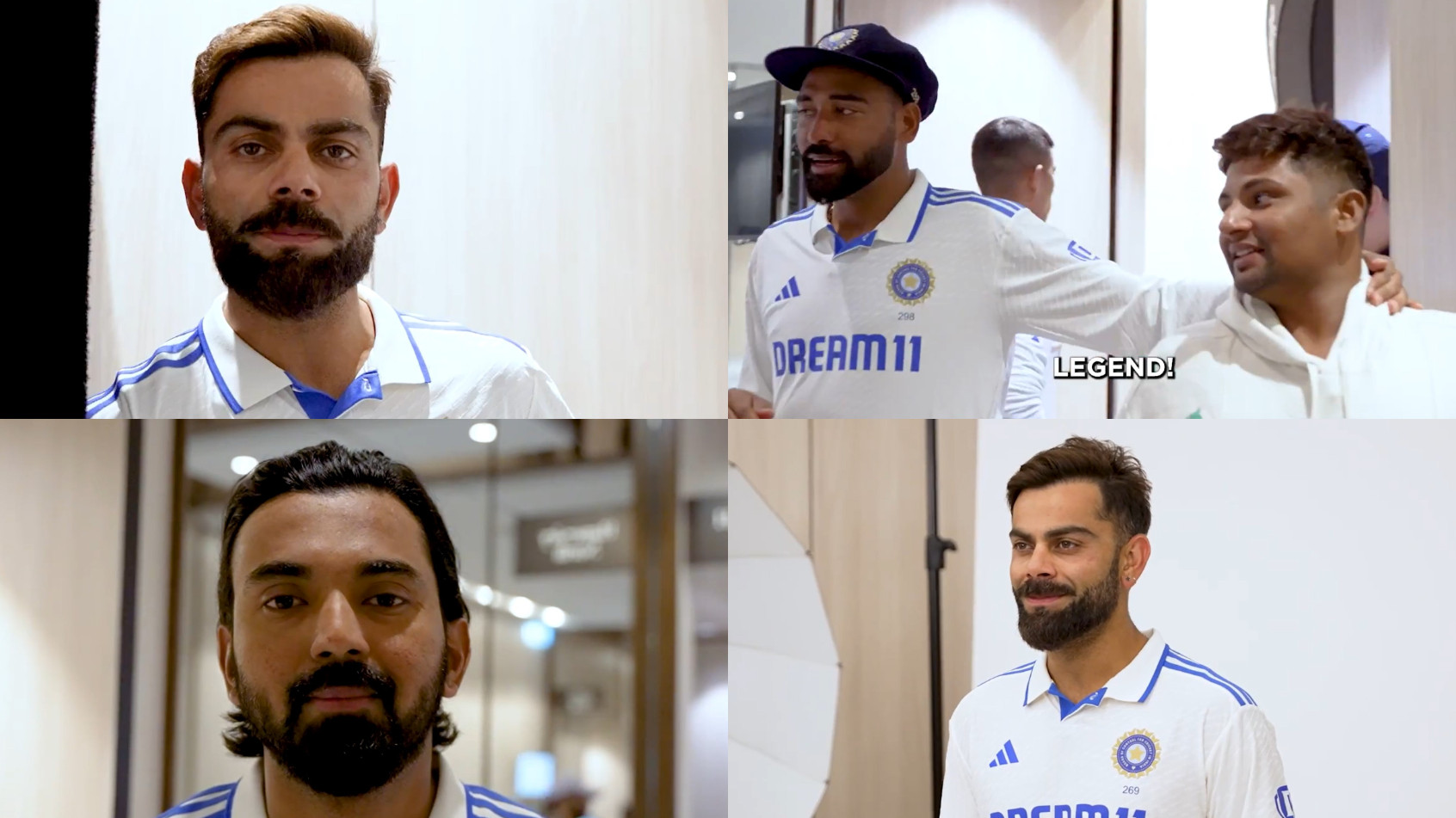 BGT 2024: WATCH- Virat Kohli called ‘legend’ by Mohammed Siraj and Sarfaraz Khan; KL Rahul reveals most popular guy in his phone list