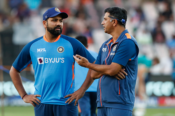 Rohit Sharma and Rahul Dravid | Getty Images