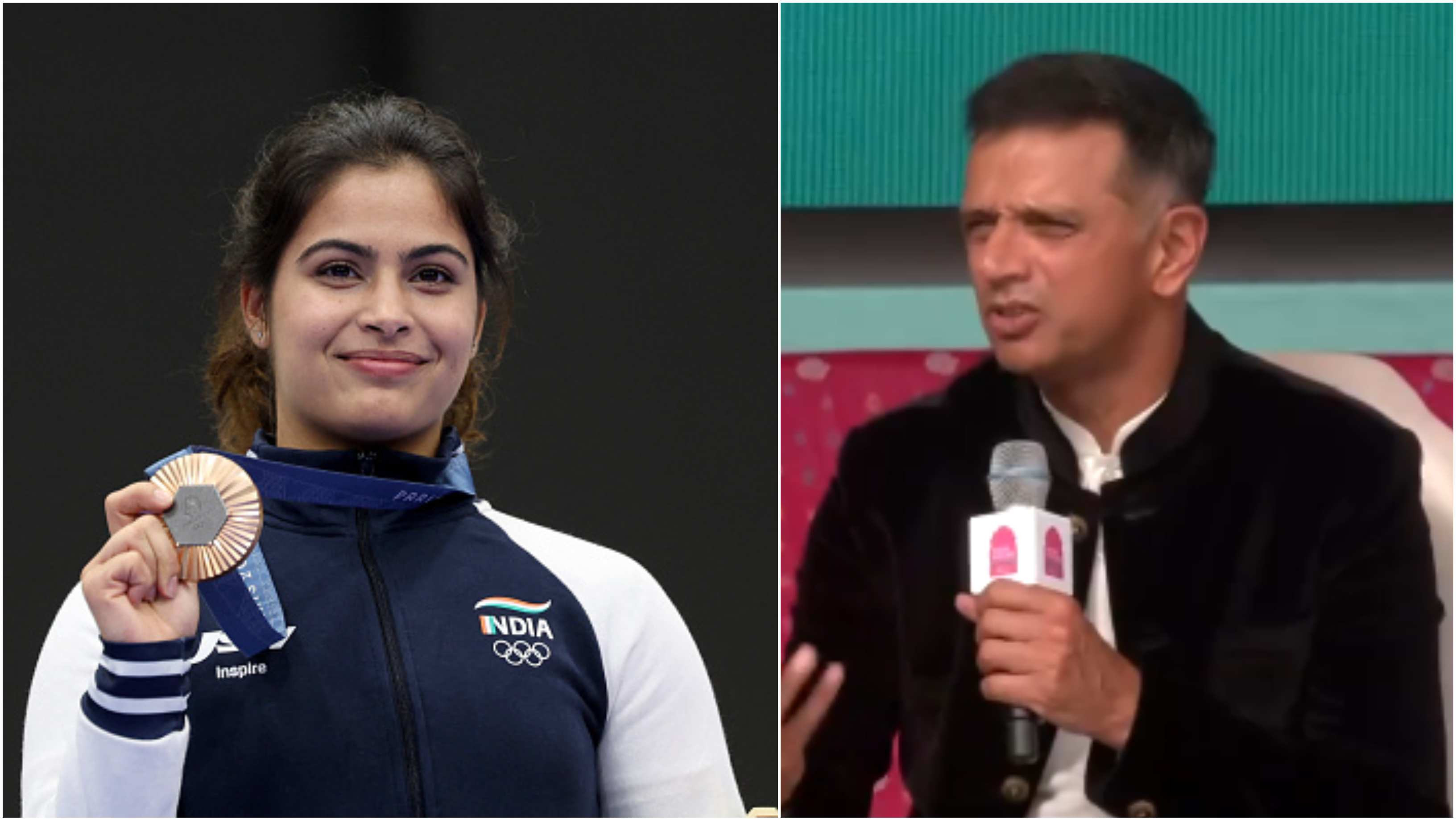 WATCH: “Years of sacrifice, hardwork…,” Rahul Dravid hails Manu Bhaker for winning bronze medal in Paris Olympics