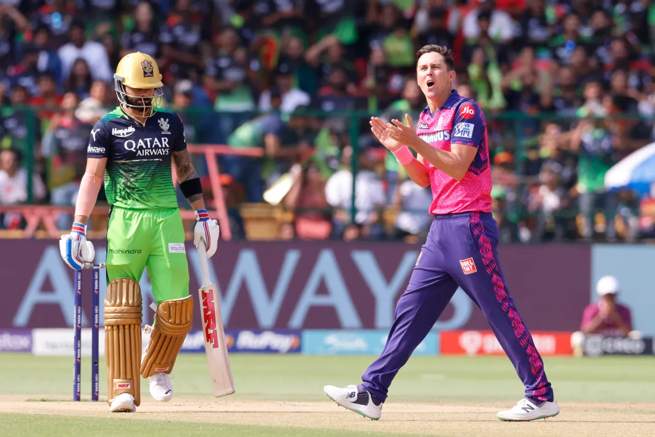 Virat Kohli was dismissed for 1st ball duck by Boult in ongoing IPL 2023 match | IPL-BCCI