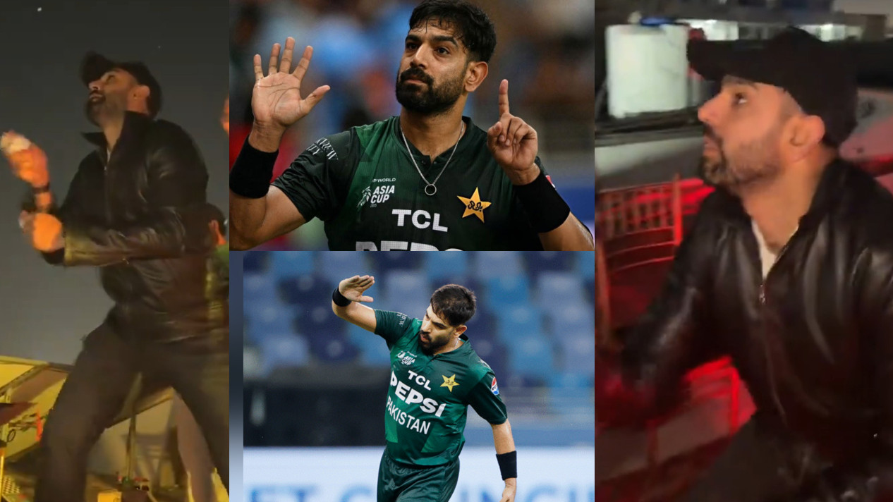 WATCH- Haris Rauf flies kites on a rooftop; gets mocked by fans who recall his controversial gestures v India in Asia Cup 2025