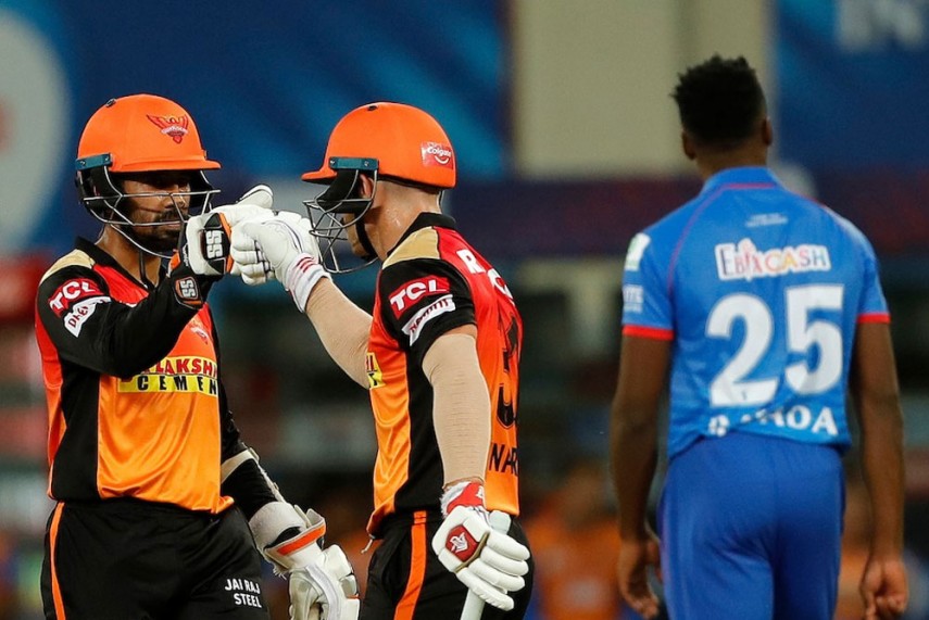 Saha and Warner's opening partnership proved crucial for SRH | BCCI/IPL 